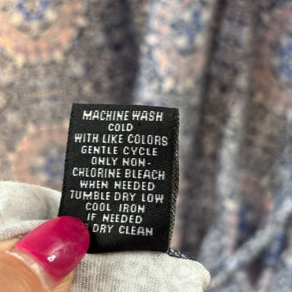 Premise Dresses Womens Floral Geometric Short Sleeve A-Line Dress 2X Rayon/Spand - Picture 6 of 6